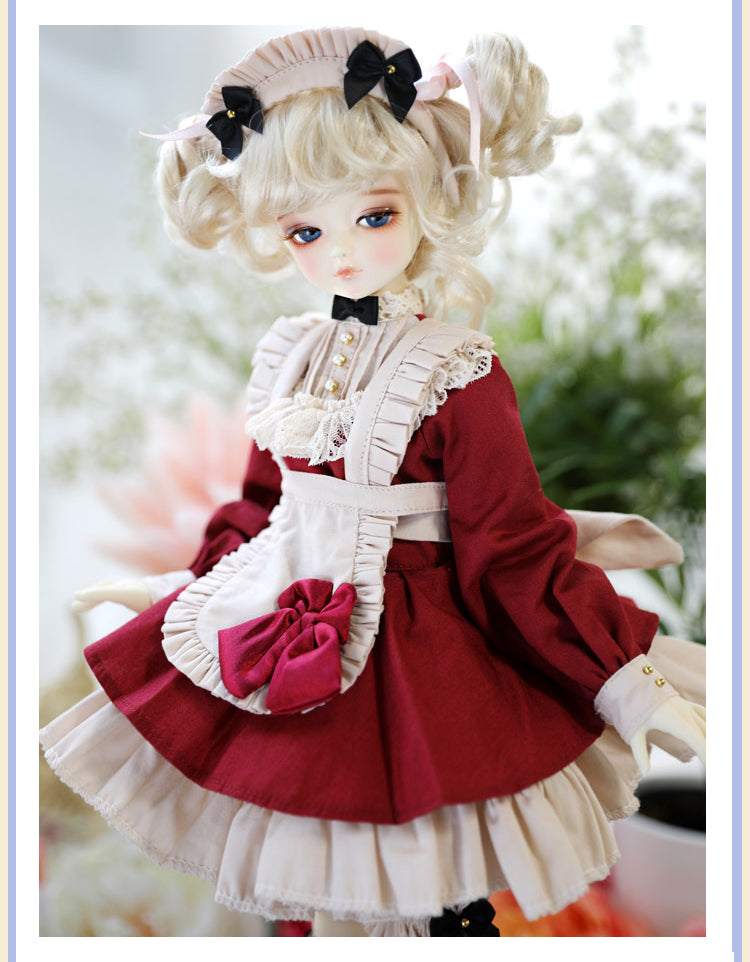 BJD [Doll Clothing]- U1246 Vintage Maid Outfit, Dress, One-Piece Dress   Uniplushdoll