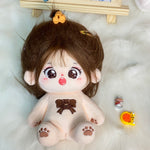 [Qiao Wo] Tietie Li Cotton Doll Girl 20cm Genuine with Skeleton Plush Doll Naked Doll as Gift.