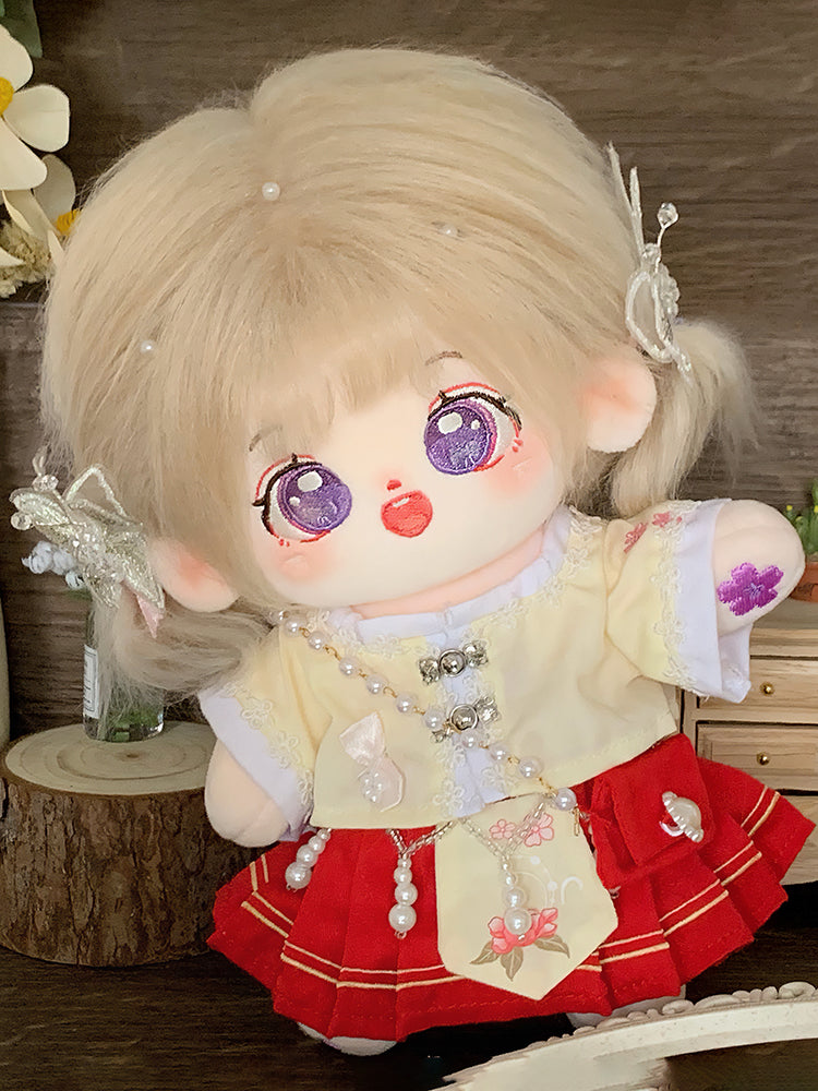 [Die Ying] Cotton Doll Girl 20cm Genuine Doll Naked Baby Skeleton in the post is a gift for girls