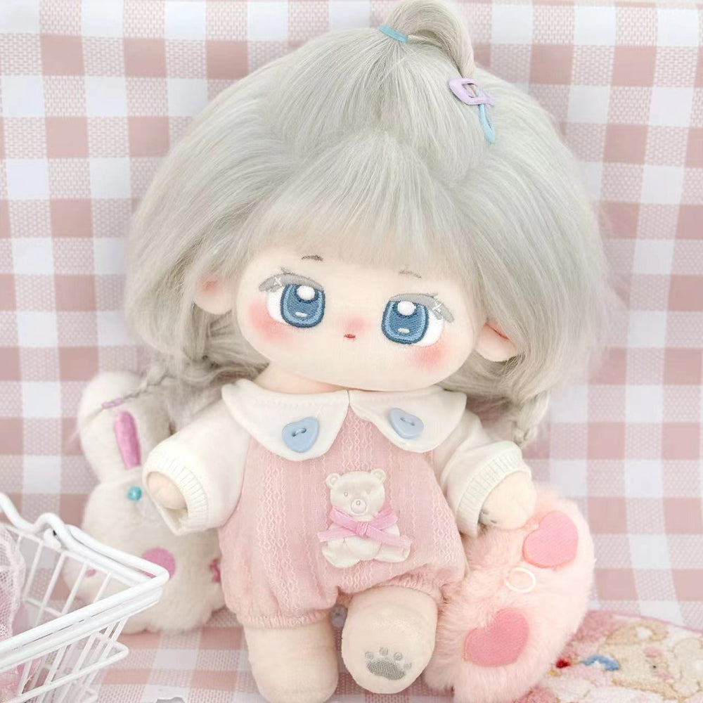 [Yin Su] Cotton doll 20cm girl genuine clothes set plush doll cute gift in stock.