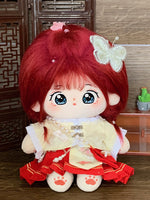 [Flowers in Full Bloom, Full Moon] Tietie Li Cotton Doll Clothes 20cm Girls' Clothes Autumn and Winter Ancient Chinese Style Horse Face Skirt.