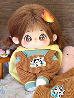 [New Product - Moon Rock] Paste Paste Cotton Doll Clothes Set for Female Dolls 20cm Official Genuine Doll Doll Set.