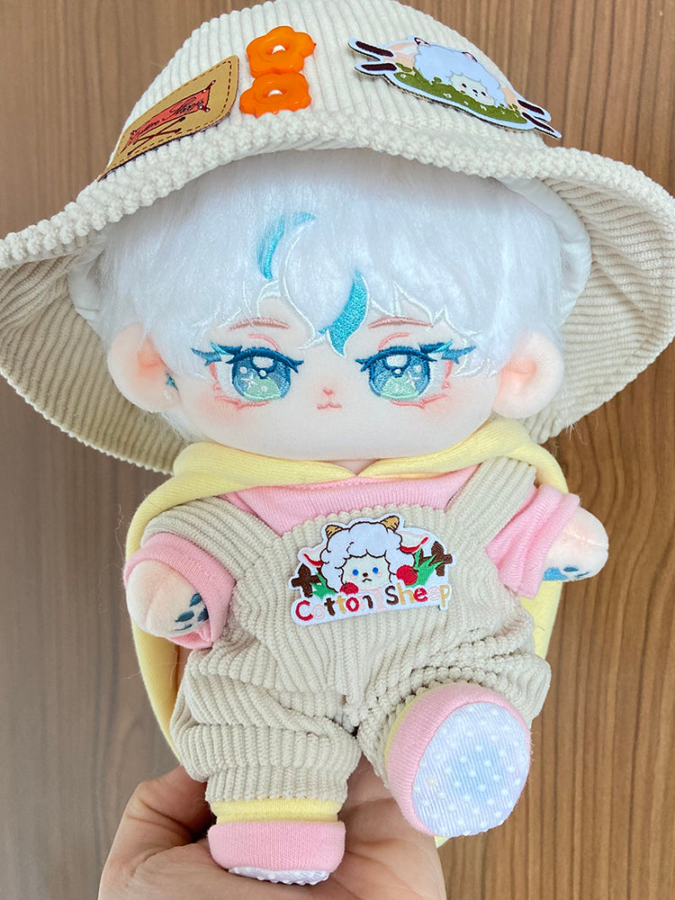 [Jing Che] Paste Paste Cotton Doll for Male Dolls 20cm Genuine Skeleton Plush Doll Naked Doll Handsome.