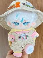 [Jing Che] Paste Paste Cotton Doll for Male Dolls 20cm Genuine Skeleton Plush Doll Naked Doll Handsome.