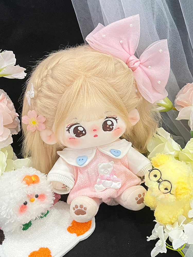 [Qiao Wo] Tietie Li Cotton Doll Girl 20cm Genuine with Skeleton Plush Doll Naked Doll as Gift.
