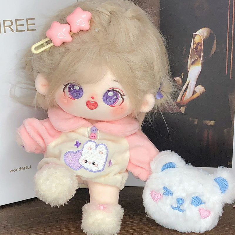 [Die Ying] Cotton Doll Girl 20cm Genuine Doll Naked Baby Skeleton in the post is a gift for girls