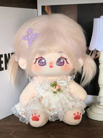 [Taro Tart] Paste Paste Cotton Doll for Female Dolls 20cm Genuine Skeleton Plush Doll Naked Doll Gift for Girls.