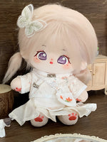 [Taro Tart] Paste Paste Cotton Doll for Female Dolls 20cm Genuine Skeleton Plush Doll Naked Doll Gift for Girls.