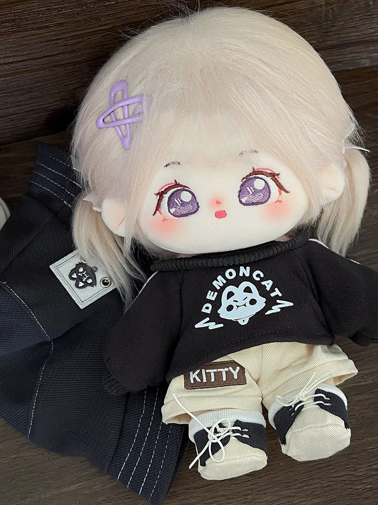 [Taro Tart] Paste Paste Cotton Doll for Female Dolls 20cm Genuine Skeleton Plush Doll Naked Doll Gift for Girls.