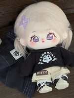 [Taro Tart] Paste Paste Cotton Doll for Female Dolls 20cm Genuine Skeleton Plush Doll Naked Doll Gift for Girls.