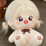 [Qiao Wo] Tietie Li Cotton Doll Girl 20cm Genuine with Skeleton Plush Doll Naked Doll as Gift.