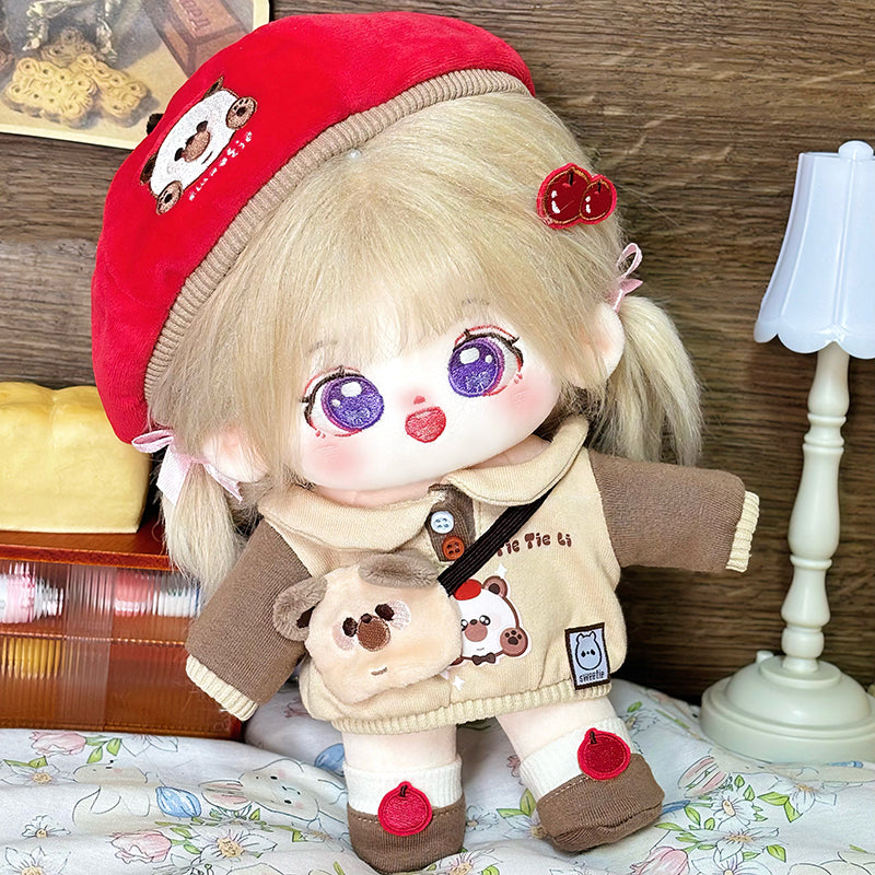[Die Ying] Cotton Doll Girl 20cm Genuine Doll Naked Baby Skeleton in the post is a gift for girls