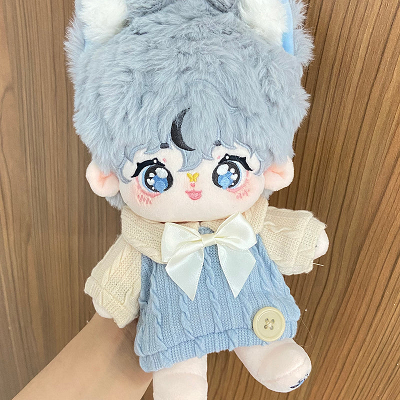 Blueberry Milk Cap - Doll Clothing: Stick-in 20cm Cotton Doll Clothing Unisex Sweater Autumn/Winter Genuine Stock