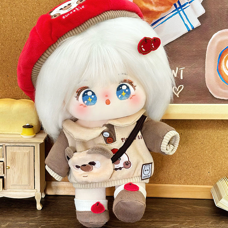 Star Pavilion - Stick-in Cotton Doll Girl Doll 20cm Genuine Naked Doll Clothing Set Doll Official Genuine Gift for Girls