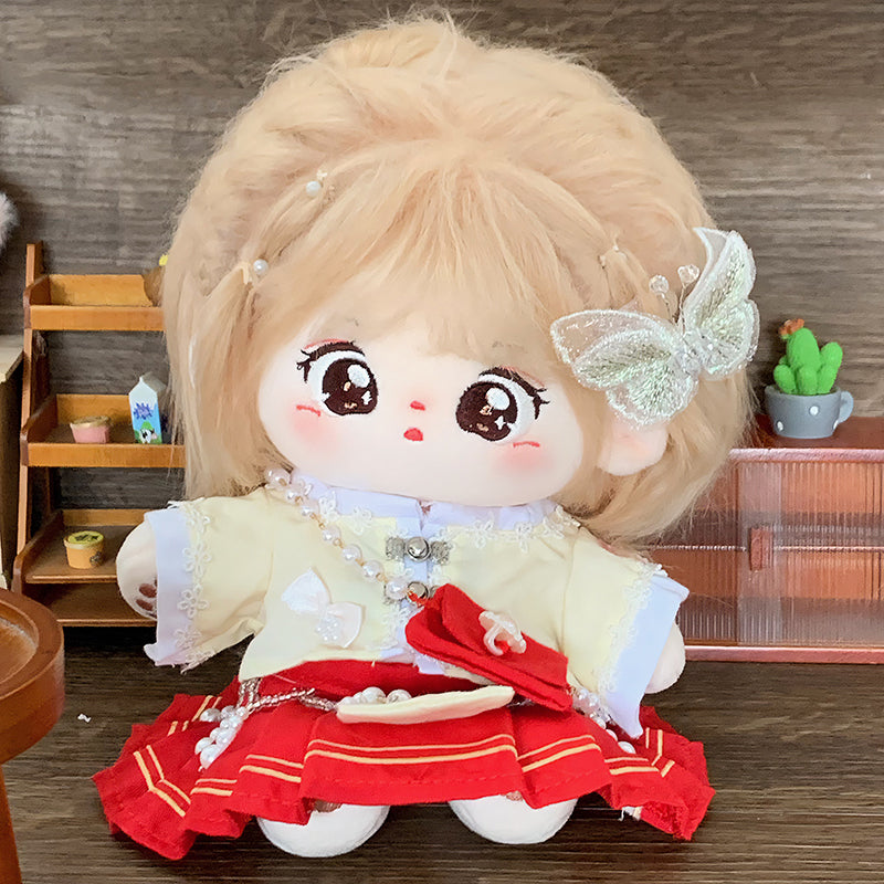 [Flowers in Full Bloom, Full Moon] Tietie Li Cotton Doll Clothes 20cm Girls' Clothes Autumn and Winter Ancient Chinese Style Horse Face Skirt.