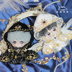 Cotton doll clothes 10cm original bubble-blowing Klin temple priest female male doll satin cloak cape.