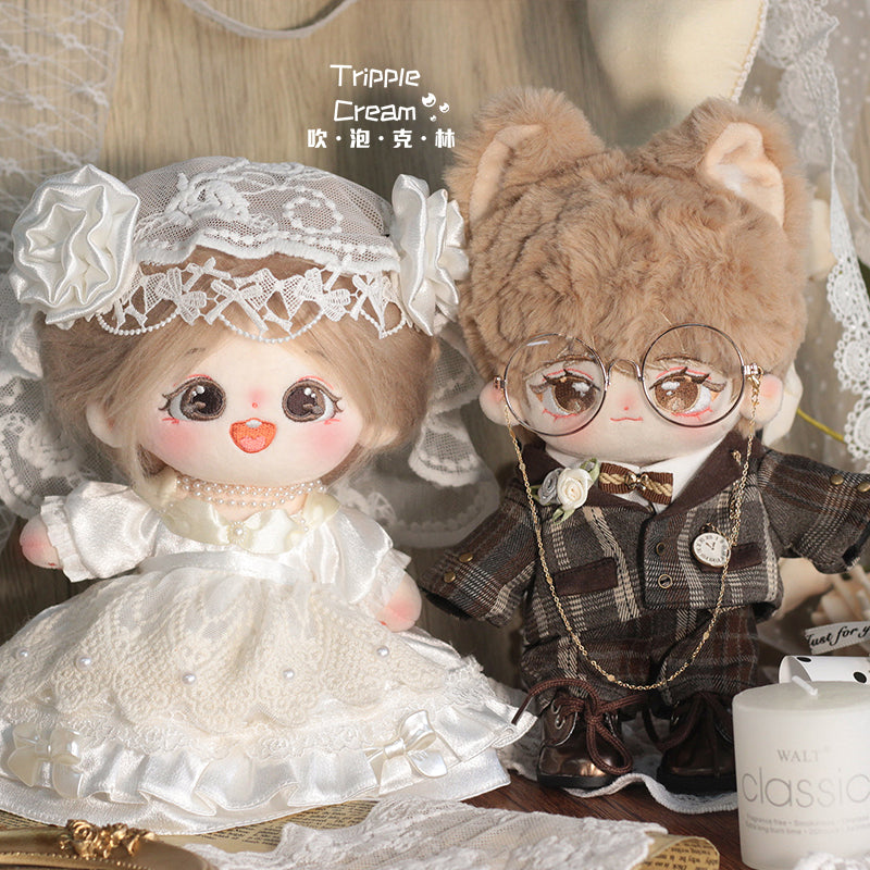 Cotton doll clothes, 20cm in size, original design, suitable for male and female dolls of the Cling family, magnificent palace-style attire