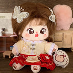 [Flowers in Full Bloom, Full Moon] Tietie Li Cotton Doll Clothes 20cm Girls' Clothes Autumn and Winter Ancient Chinese Style Horse Face Skirt.