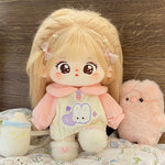 [Qiao Wo] Tietie Li Cotton Doll Girl 20cm Genuine with Skeleton Plush Doll Naked Doll as Gift.