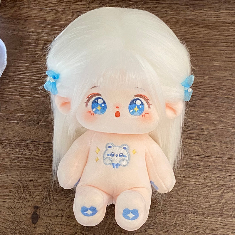 Star Pavilion - Stick-in Cotton Doll Girl Doll 20cm Genuine Naked Doll Clothing Set Doll Official Genuine Gift for Girls