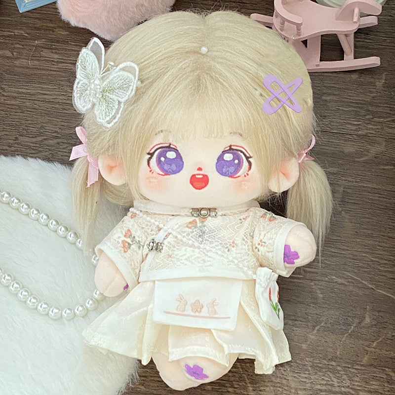 [Die Ying] Cotton Doll Girl 20cm Genuine Doll Naked Baby Skeleton in the post is a gift for girls