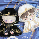 Cotton doll doll clothes 20cm clothes original blow bubble Klin temple priest black white female male doll satin