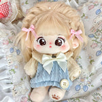 [Qiao Wo] Tietie Li Cotton Doll Girl 20cm Genuine with Skeleton Plush Doll Naked Doll as Gift.