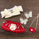 [Flowers in Full Bloom, Full Moon] Tietie Li Cotton Doll Clothes 20cm Girls' Clothes Autumn and Winter Ancient Chinese Style Horse Face Skirt.