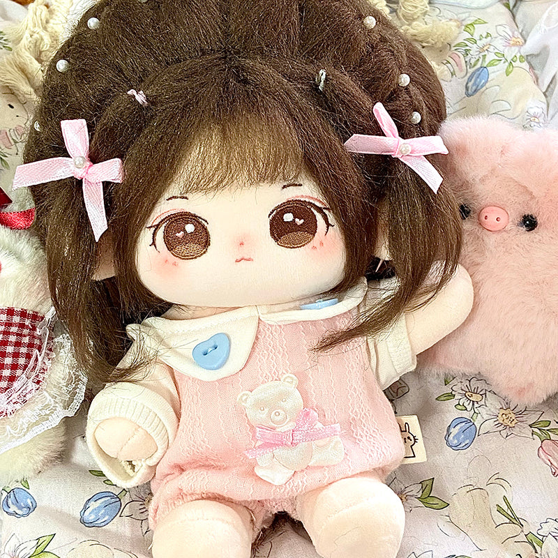 [Daimie] Paste Paste Cotton Doll for Female Dolls 20cm Genuine Skeleton Plush Doll Naked Doll Gift for Girls.