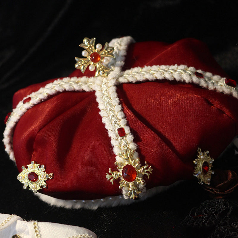 Coronation Ceremony Cotton Doll Clothes Blowing Bubble Klin 20cm Attribute-Free Court King Cape Noble Gorgeous Crown.