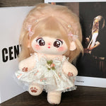 [Qiao Wo] Tietie Li Cotton Doll Girl 20cm Genuine with Skeleton Plush Doll Naked Doll as Gift.