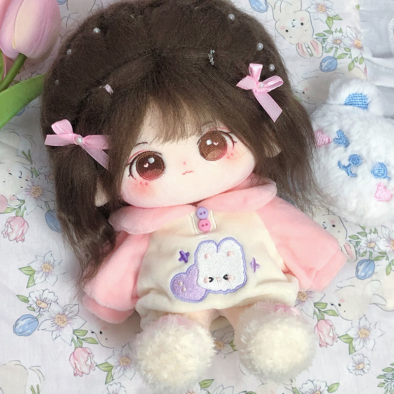 [Daimie] Paste Paste Cotton Doll for Female Dolls 20cm Genuine Skeleton Plush Doll Naked Doll Gift for Girls.