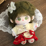 [Flowers in Full Bloom, Full Moon] Tietie Li Cotton Doll Clothes 20cm Girls' Clothes Autumn and Winter Ancient Chinese Style Horse Face Skirt.
