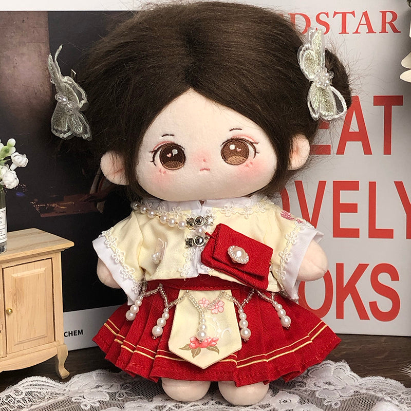 [Flowers in Full Bloom, Full Moon] Tietie Li Cotton Doll Clothes 20cm Girls' Clothes Autumn and Winter Ancient Chinese Style Horse Face Skirt.