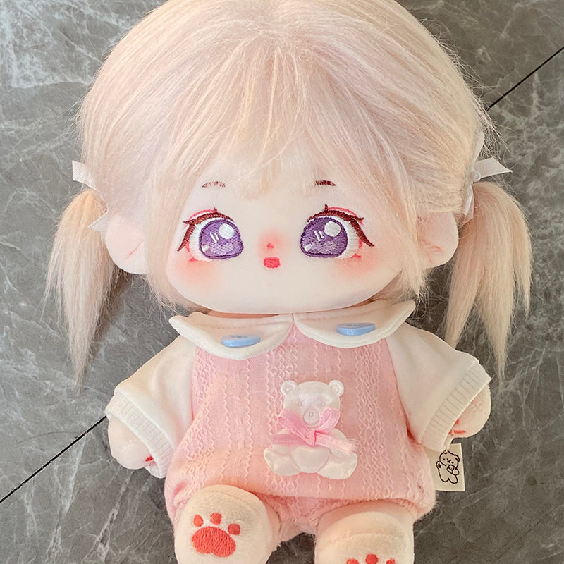 [Taro Tart] Paste Paste Cotton Doll for Female Dolls 20cm Genuine Skeleton Plush Doll Naked Doll Gift for Girls.