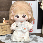 [Qiao Wo] Tietie Li Cotton Doll Girl 20cm Genuine with Skeleton Plush Doll Naked Doll as Gift.