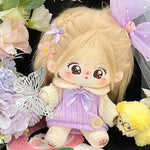 [Qiao Wo] Tietie Li Cotton Doll Girl 20cm Genuine with Skeleton Plush Doll Naked Doll as Gift.