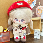 [Taro Tart] Paste Paste Cotton Doll for Female Dolls 20cm Genuine Skeleton Plush Doll Naked Doll Gift for Girls.