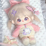 [Taro Tart] Paste Paste Cotton Doll for Female Dolls 20cm Genuine Skeleton Plush Doll Naked Doll Gift for Girls.