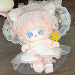 [Yin Su] Cotton doll 20cm girl genuine clothes set plush doll cute gift in stock.