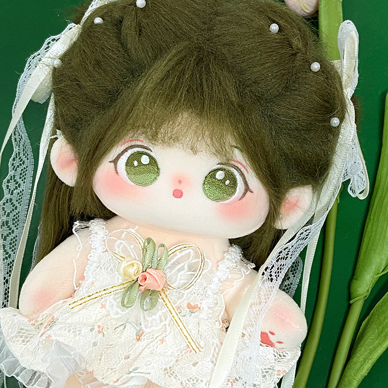 [Yin Su] Cotton doll 20cm girl genuine clothes set plush doll cute gift in stock.