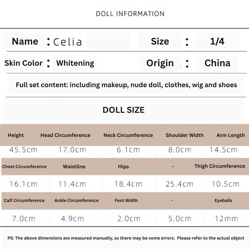 Shugafairy Official BJD Doll – U1258 Celia | 1/4 Scale Female Ballet GEM with Face-up | In Stock