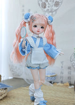BJD Yenny & Penny - U1265 Original & Authentic BJD Girl Doll – Cute Resin SD-Style Doll with Multiple Poseable Joints- 1/6 Scale