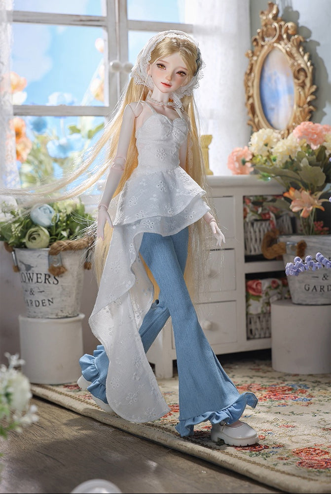 BJD Wenwen & Nuannuan - U1264 Authentic BJD Doll  | Dress-Up Dolls with French Vintage Style | Handmade Resin Humanoid Dolls| 1/4 Scale