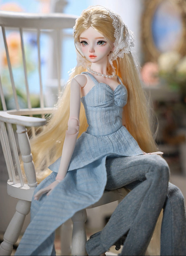 BJD Wenwen & Nuannuan - U1264 Authentic BJD Doll  | Dress-Up Dolls with French Vintage Style | Handmade Resin Humanoid Dolls| 1/4 Scale