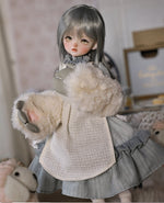 BJD Autumn/Winter Vibe with Lamb Headscarf - U1263 Original BJD Girl Doll | SD-Style Cute Poseable Doll- 1/6 Scale