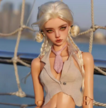 BJD Mari (Mary) - 1/4 Original BJD Female Doll with Nude Body, SD Jointed Figurine