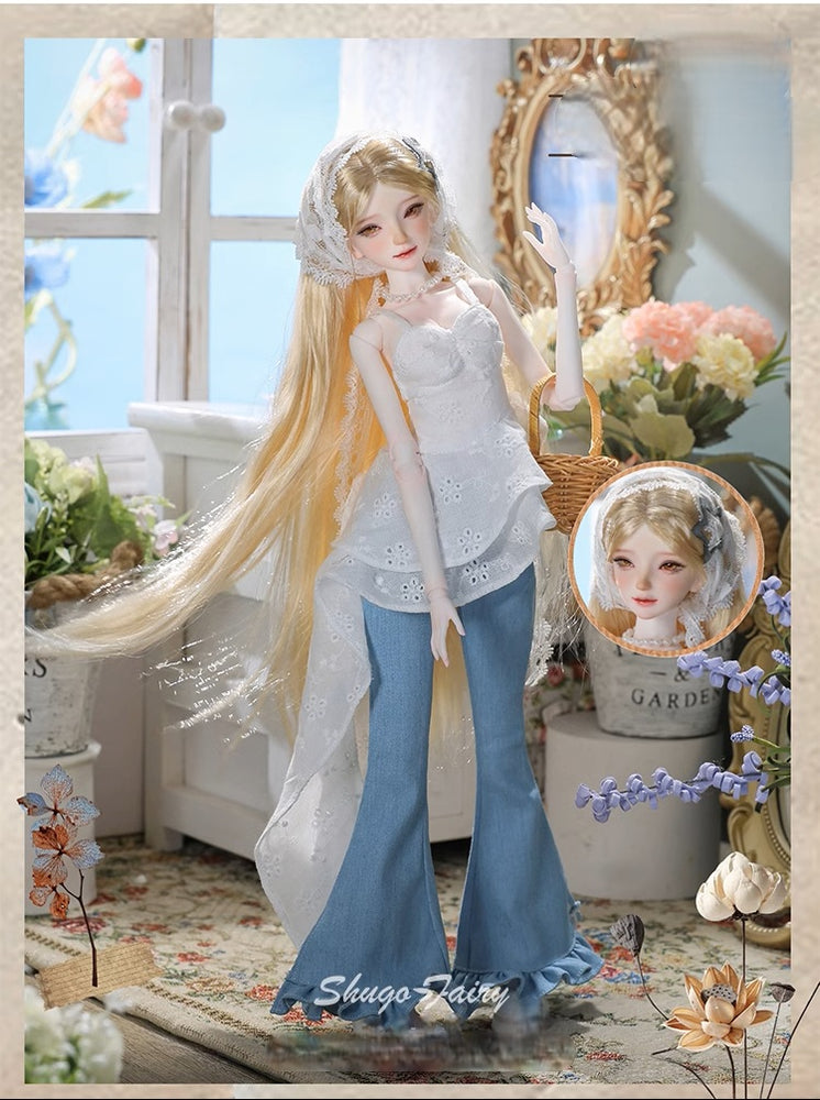 BJD Wenwen & Nuannuan - U1264 Authentic BJD Doll  | Dress-Up Dolls with French Vintage Style | Handmade Resin Humanoid Dolls| 1/4 Scale