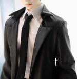 [Doll Clothes] BJD SD doll clothes- black leather coat, outer wear set, jacket, street casual style (1/4 and 1/3 scale)