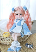 BJD Yenny & Penny - U1265 Original & Authentic BJD Girl Doll – Cute Resin SD-Style Doll with Multiple Poseable Joints- 1/6 Scale
